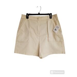 NEW NWT Women's Splendid Margaret High-Rise Trouser Shorts (Khaki) | Size XL
